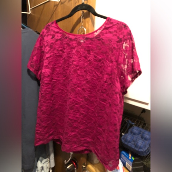 Boutique (JCPenney’s) Lace Tee - 787 *tee deal $20 or $15 w/offer - Picture 1 of 3